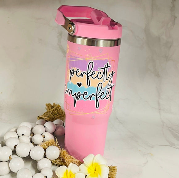 Insulated Waterbottle- 900ml “Baby Pink/ Perfectly Imperfect”