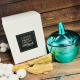 Teal Apple Wood Wick Soy Candle