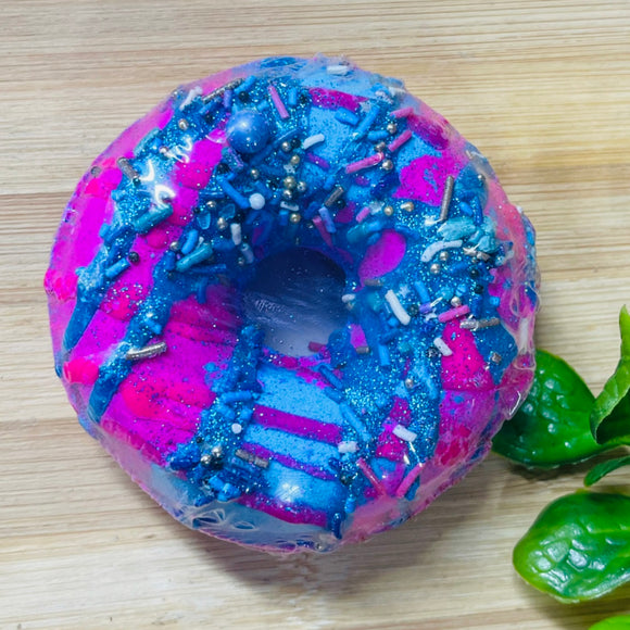 Deluxe Donut Bath Bomb- Blue/Pink