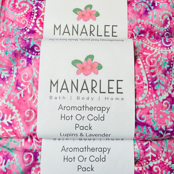 Aromatherapy Heat Pack “Pink & Purple Boho: Lupins & Lavender”