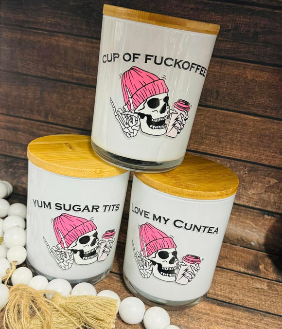 Condiment Canister Set- Sweary Skulls