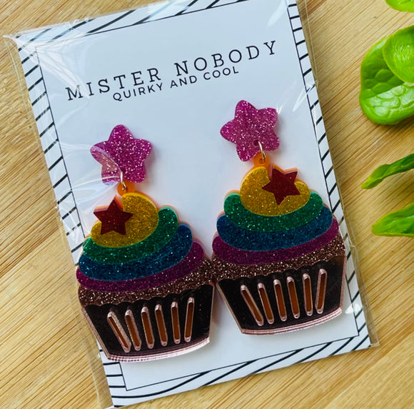 Cupcake Large Dangle Earrings