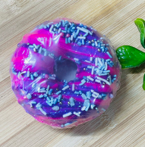 Deluxe Donut Bath Bomb- Purple/Pink