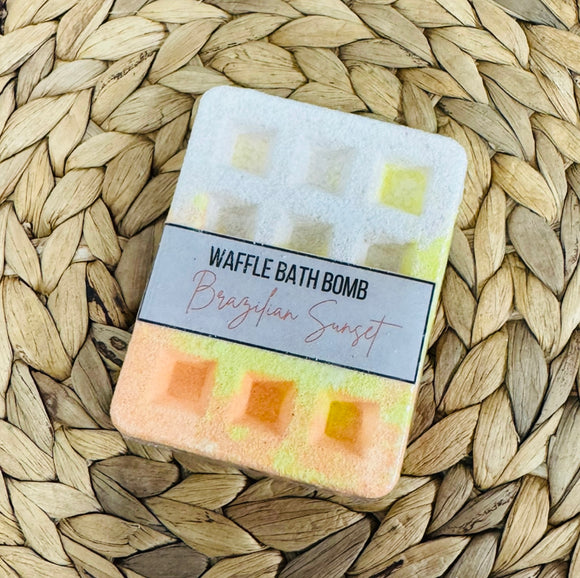 Waffle Bath Bomb - Brazilian Sunset