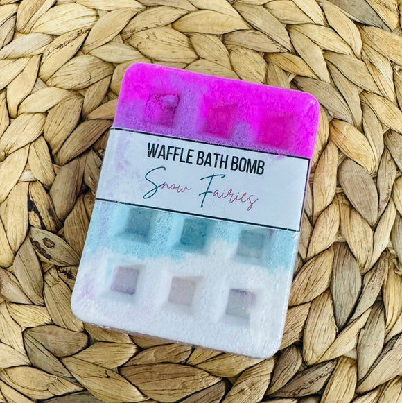 Waffle Bath Bomb - Snow Fairies