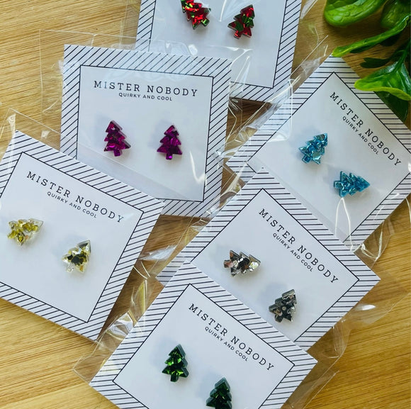 Christmas Tree Stud Earrings