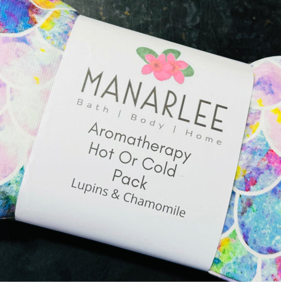 Large Aromatherapy Heat Pack Bundle “Mottled Mermaid: Lupins & Chamomile”
