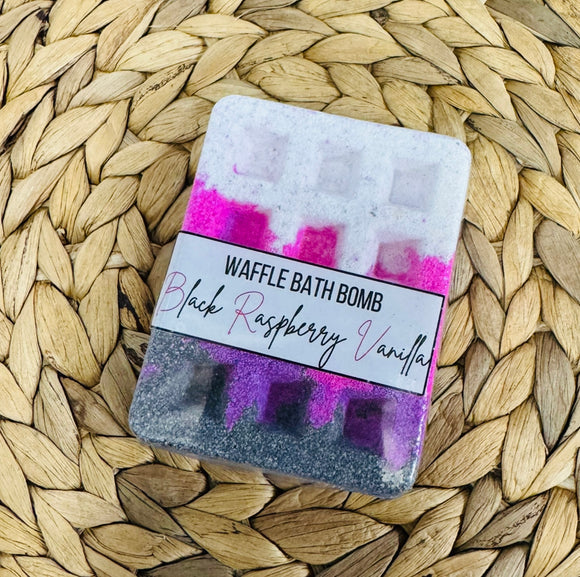 Waffle Bath Bomb - Black Raspberry & Vanilla