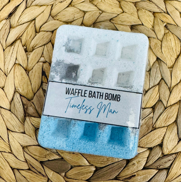Waffle Bath Bomb - Timeless Man (Cologne type)