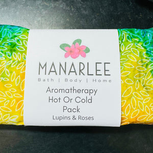 Aromatherapy Heat Pack “Yellow/Blue/Green: Lupins & Roses”