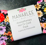 Long Aromatherapy Heat Pack Bundle “Black Floral: Lupins & Chamomile