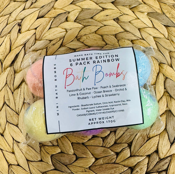 Rainbow Mini Bath Bomb Pack